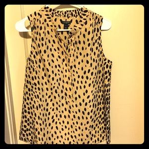 J Crew sleeveless BLOUSE SZ 4